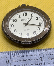 Details Pocket Watch Japan Movement Quartz Goldtone Case Free Shipping