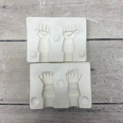 Unbranded Ceramic Casting Mold Porcelain Doll Hands