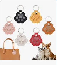 Pet Fur Memorial Keychain Cat Dog Paw Keyring Collar Pendant Pouch Keepsake NEW