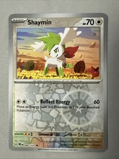 Pokemon TCG * SV Prismatic Evolutions 087/131 Shaymin Uncom * REVERSE HOLO * NM