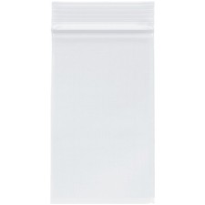 Plymor 3" x 5", 2 Mil Zipper Reclosable Plastic Bags