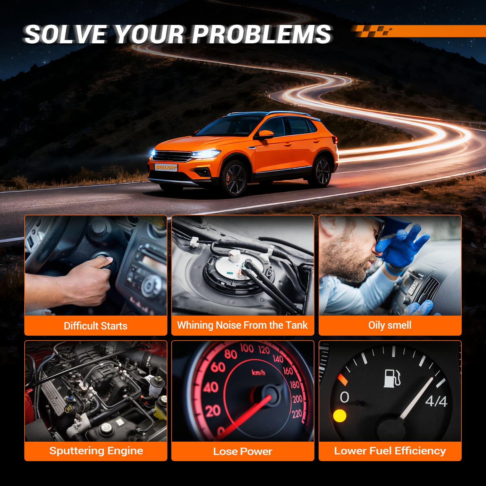 Fuel Pump Assembly For 1999 Ford Contour All Engine 1999-2001 Mercury Cougar thumbnail 7