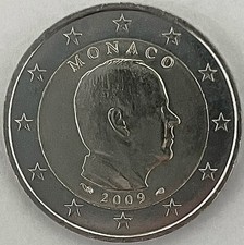2 Euro Kursm&uuml;nze Monaco 2009, F&uuml;rst Albert II., unz.