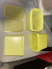 1 Vintage Tupperware 1243 Yellow Shelf Saver ...