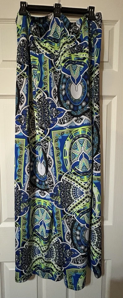 Women's Size 1X Foldover Palazzo Pants Boho LagenLook Hippie Party Travel Cruise - Image 2 of 4