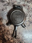 Griswold Miniature Cast Iron Skillet Ashtray with Match Holder Vintage