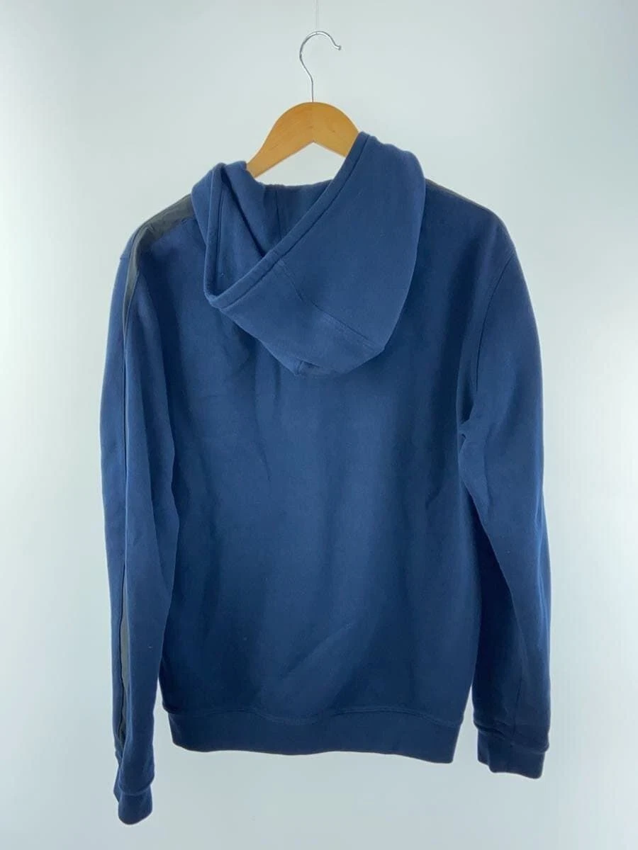 HERMÈS HERMES FELPA CON CAPPUCCIO ZIP LATERALE L COTONE Navy usata