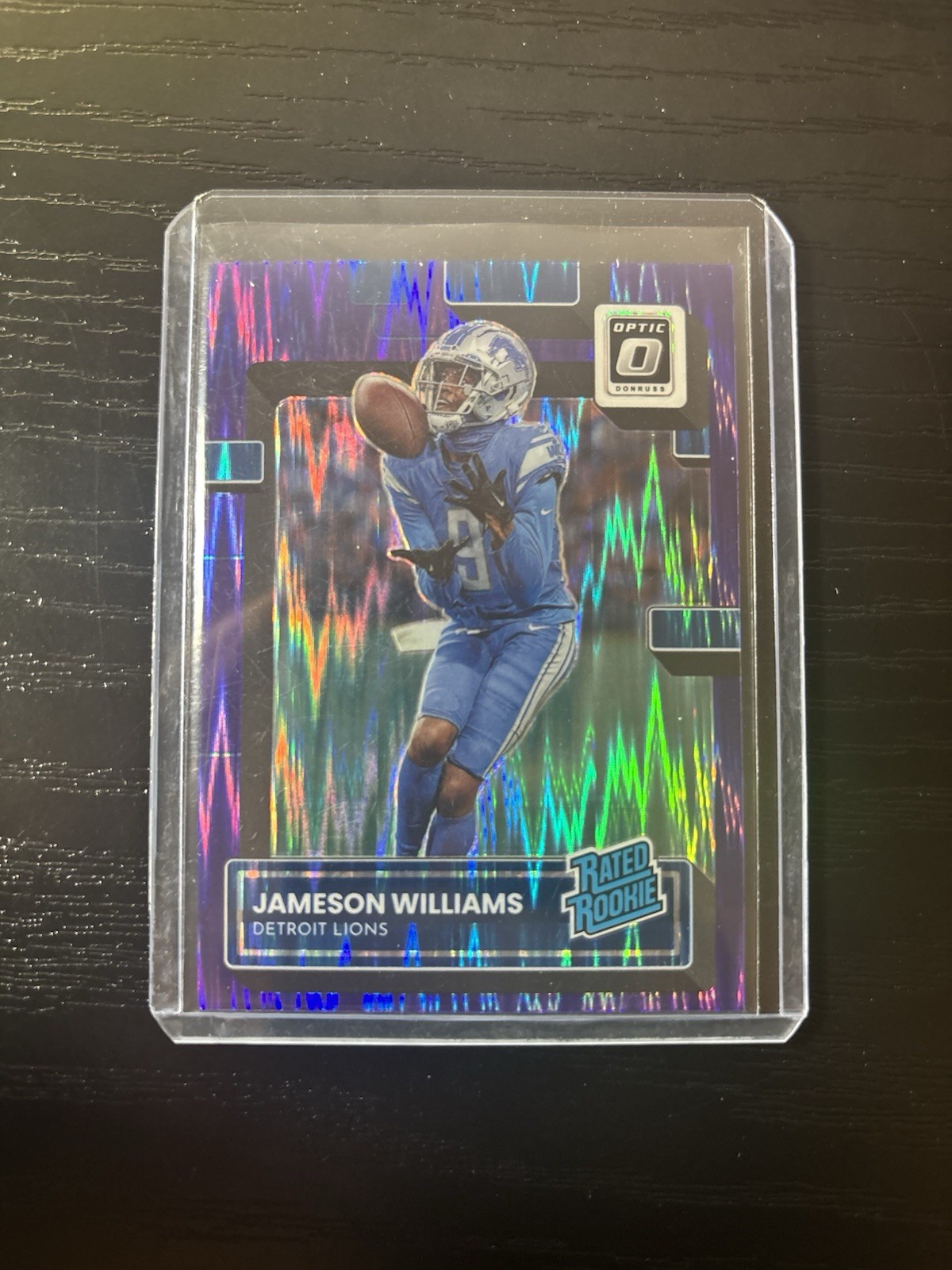 2022 Donruss Optic Jameson Williams Purple Shock Rated Rookie #208