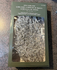 9 LED Gem Garland, 100 Warm White LED Lights, Christmas, Holiday, Weddings NEW