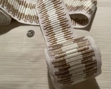 1/2 YD  KRAVET COUTURE Horizons Tape Modern Luxe 90% Linen Trim $61 Wholesale