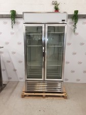 Used True Double Upright Display Fridge With Rear Loading Doors. Delivery Avail.