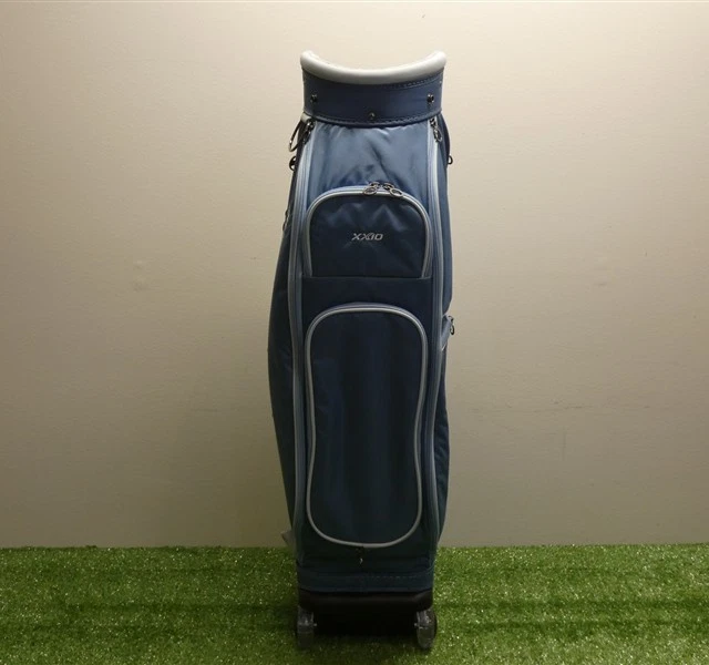 Carro de golf XXIO para damas con ruedas de transporte de 5 vías bolsa azul/gris nuevo Foto 4 de 4