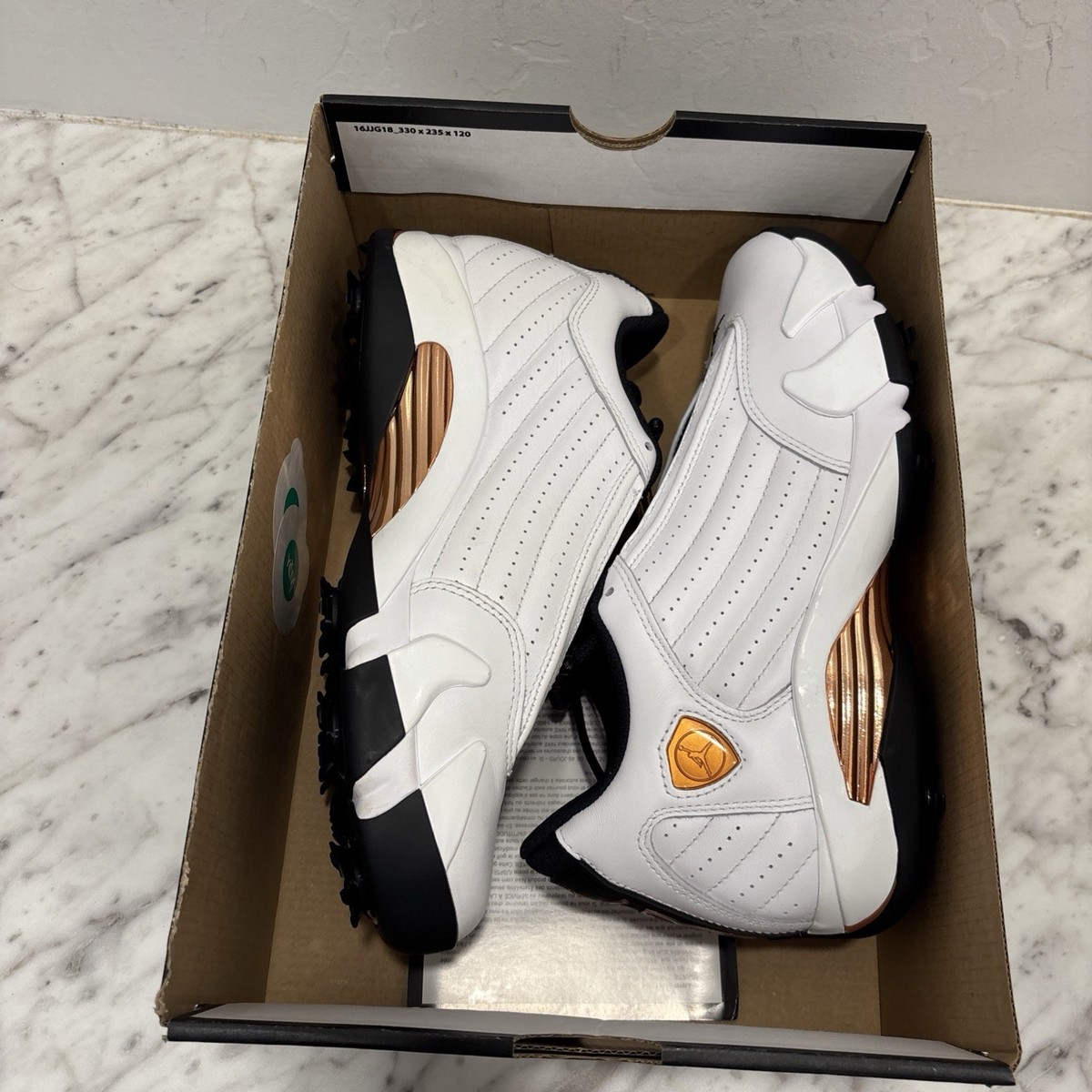 NEW Nike Air Jordan 14 G Golf US Open White Copper HV4813 100 Men