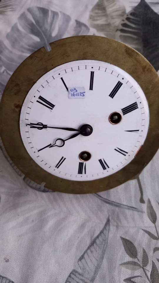 Ancien mouvement  de pendule portique Empire 19eme - Photo 4/4