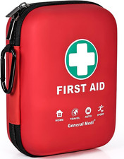 170-Piece First Aid Kit - Lightweight Hard Case for Emergencies