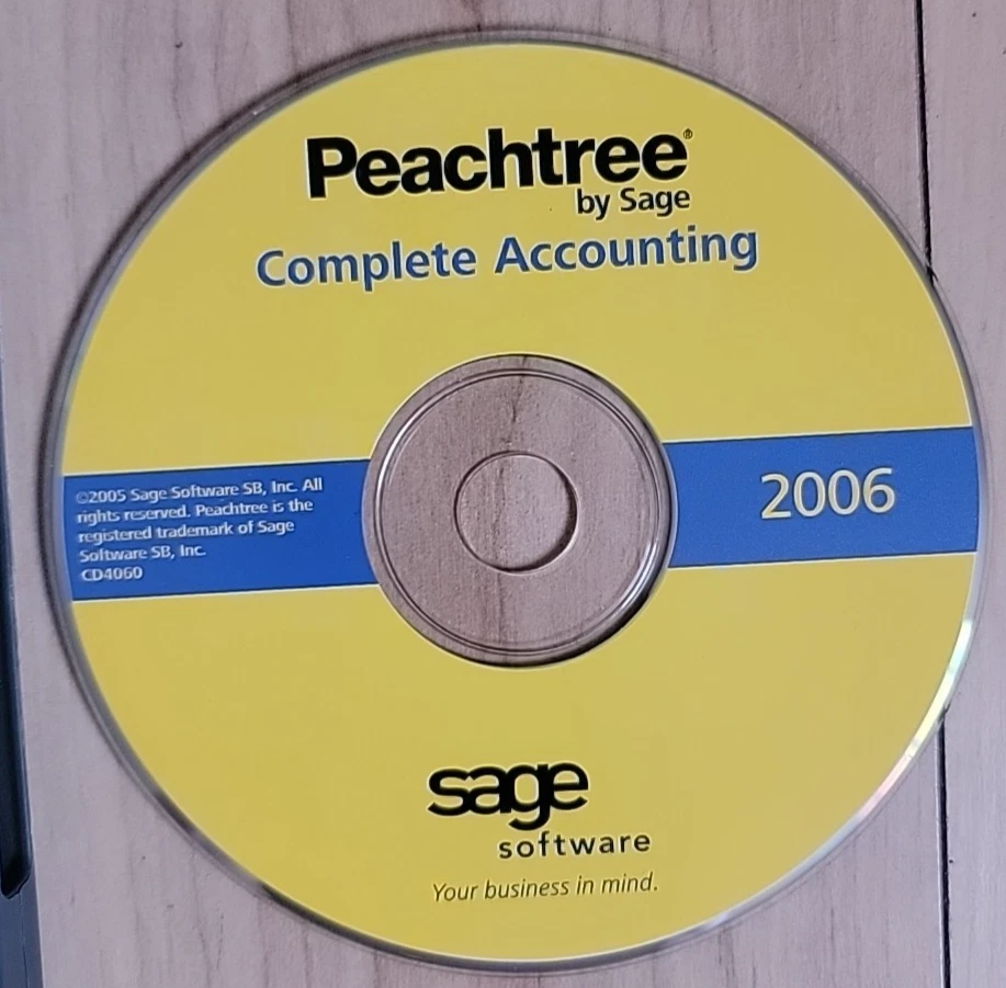 Peachtree de Sage Accounting 2006 - CD Software con S/N - LEER Foto 2 de 4