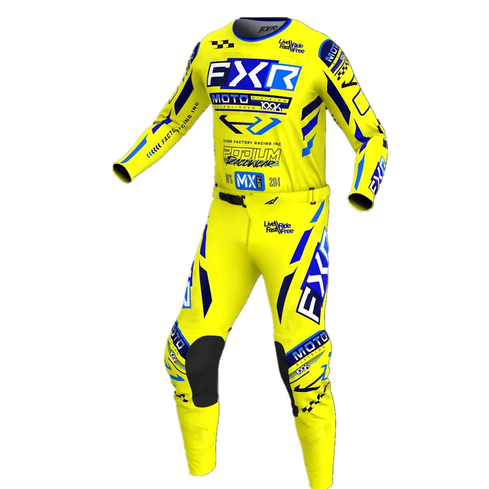 Juego de engranajes motocicletas ropa todo terreno motocross jersey conjunto transpirable Foto 2 de 4