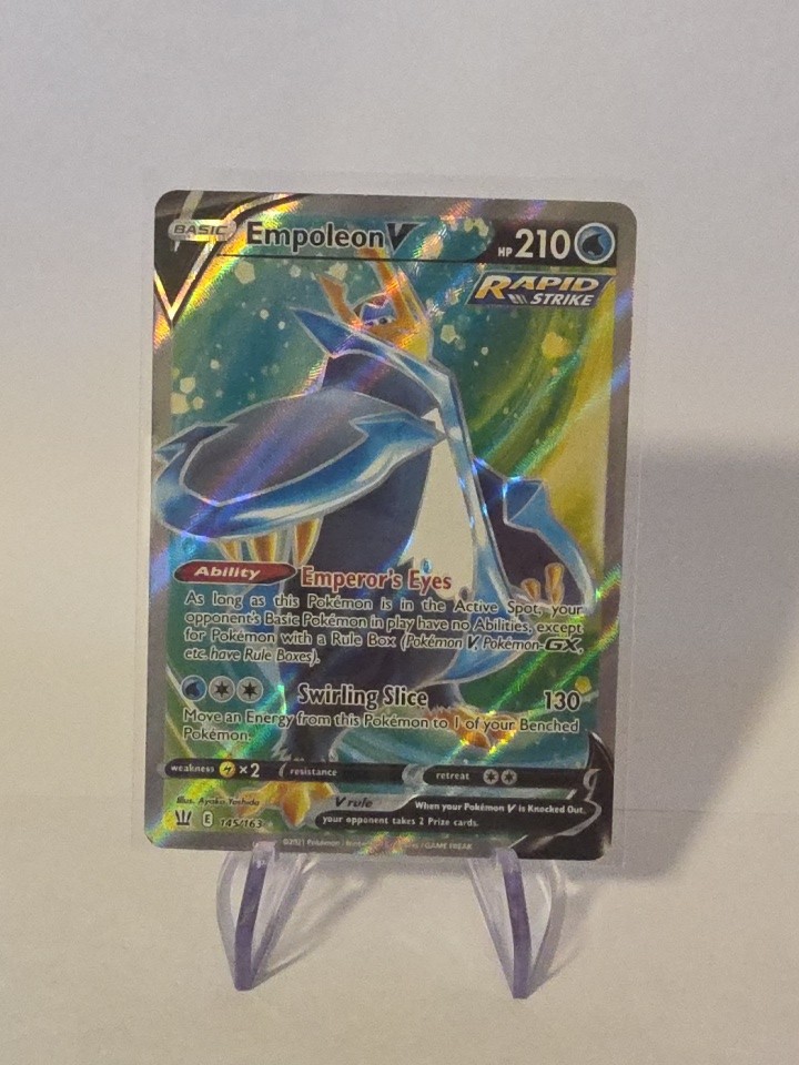 Pokémon TCG Empoleon V Full Art Ultra Rare Holo Battle Styles 145/163