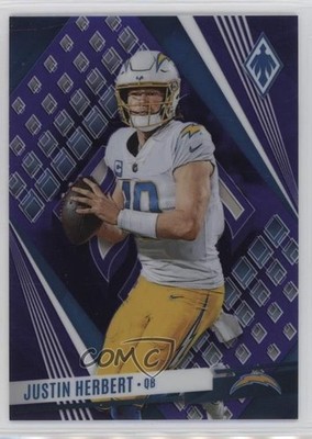 2023 Panini Phoenix Purple SP Variation 88/99 Justin Herbert #21 17e9