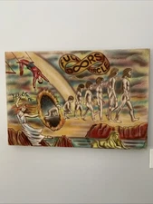 VTG 70’s Psychedelic “Full Doors Circle” Original Painting 32”x22”Counterculture