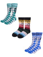 Harry Potter 3Er Pack Socken - Socken Ravenclaw - Slytherin - Hogwarts Gr. 38-45