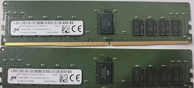 Micron 16GB PC4-3200AA ECC RDIMM Memory MTA18ASF2G72PDZ-3G2E1TI 