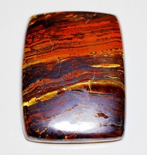 155 Ct 7X34X46 mm Ferro Rosso Fuoco Naturale Occhio di Tigre Rettango Cabochon Gemme PY-477