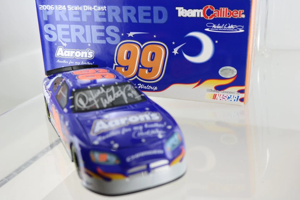 Darrell Waltrip #99 Aaron's 2006 Diecast Charger. Autographed by Darrell - Image 2 of 2