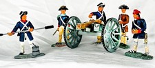 17285 American Revolutionary War-Continetal Artillery 6 Pound Gun and 5 crew