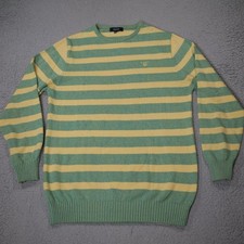 GANT Sweater Grandad Striped Jumper Crewneck Long Sleeve Mens Adult XL