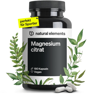 natural elements Magnesiumcitrat   360mg elementares Magnesium pro Tagesdosis