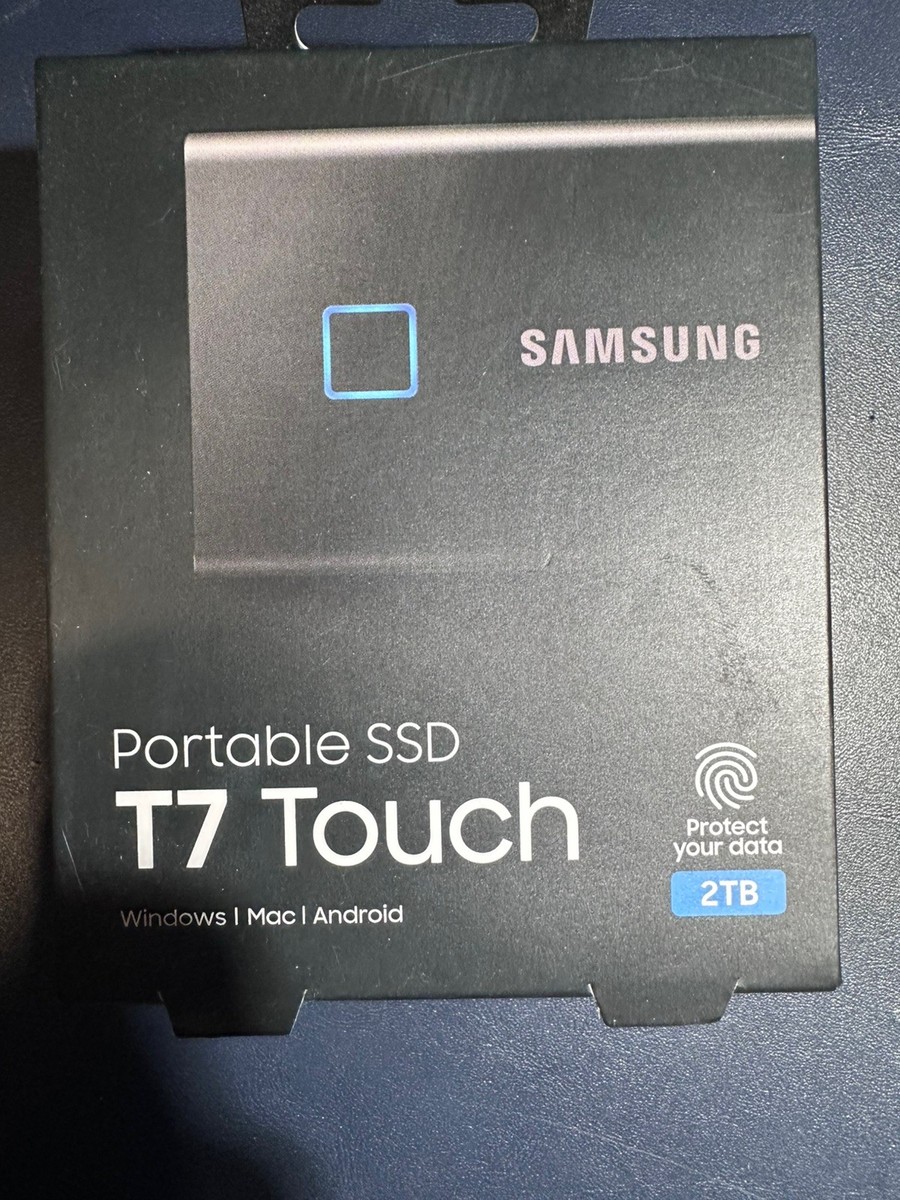 Samsung T7 Touch 2TB 正規品 MU-PC2T0K/EC Samsung T7 Touch 2TB Portable External SSD - Black (MU-PC2T0K/WW