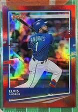 2020 Panini Donruss - Elvis Andrus #156 Holo Red