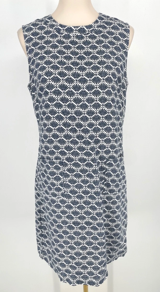 knee length dresses for ladies Esme Linen Mini Dress-French Navy, Mono Wave main image 0