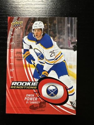2022-23 Trilogy Rookie Renditions Owen Power Red /799 RC #RR-37 Sabres