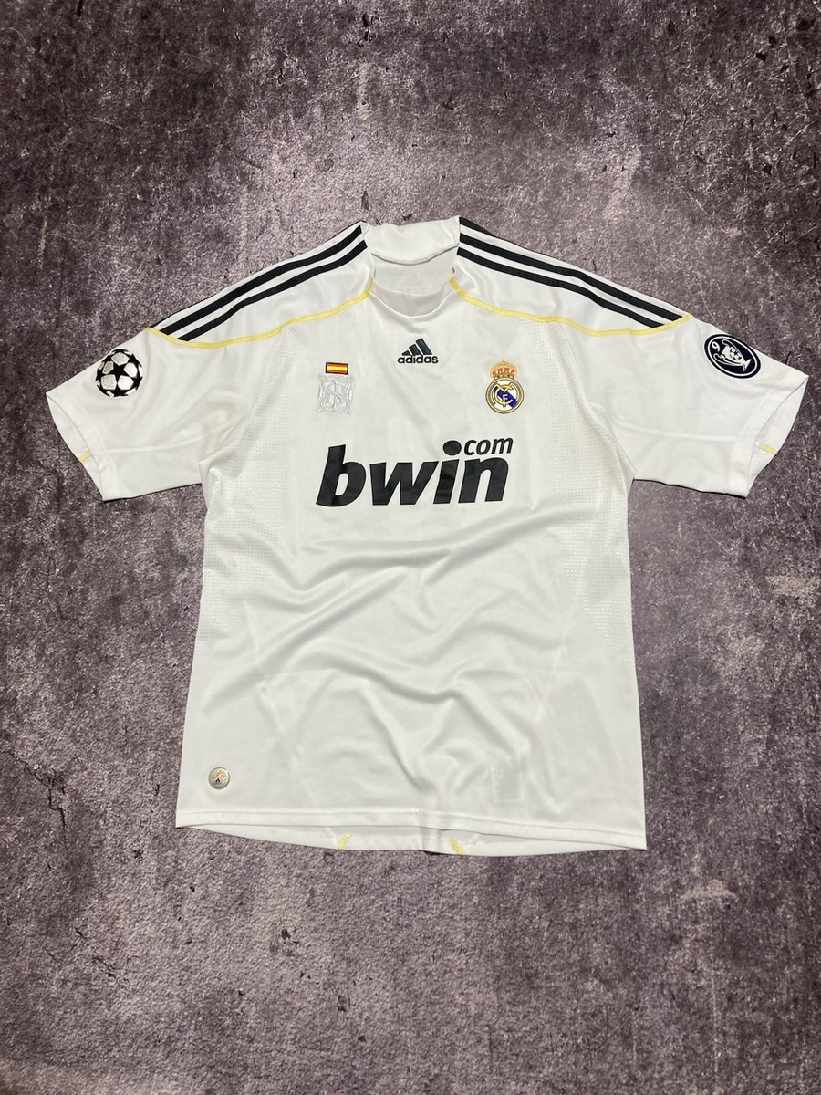 ウェア adidas Real Madrid 2009-10 Home No.7RAUL Real Madrid 2009 2010 Home Jersey Adidas E84352 sz Large