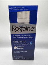 Rogaine Men's 5 Minoxidil Hair Regrowth Foam 1 Month Supply 2.11oz Exp 12/26