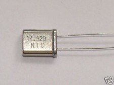2 pc 14.32 MHz Crystals. HC-49.