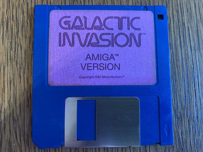 GALACTIC INVASION GAME AMIGA 3.5'' INCH FLOPPY(S) TESTED EXCELLENT CONDITION