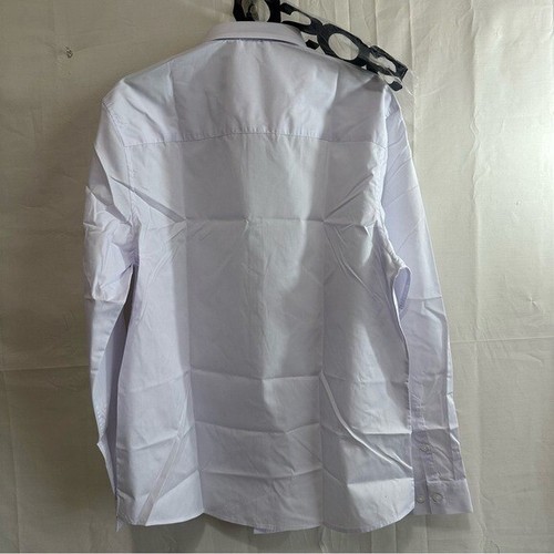 ASOS DESIGN Camicia uomo formale easy iron popeline regular bianca XL - Foto 11 di 14