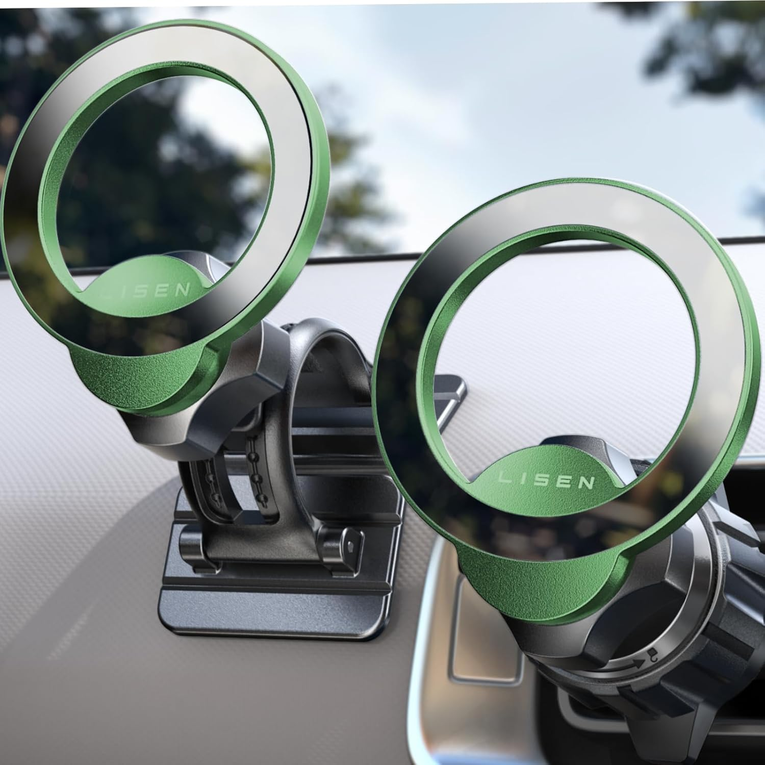 Magnetic Car Mount for iPhone 16 with 360° Rotation - Secure Phone Holder
