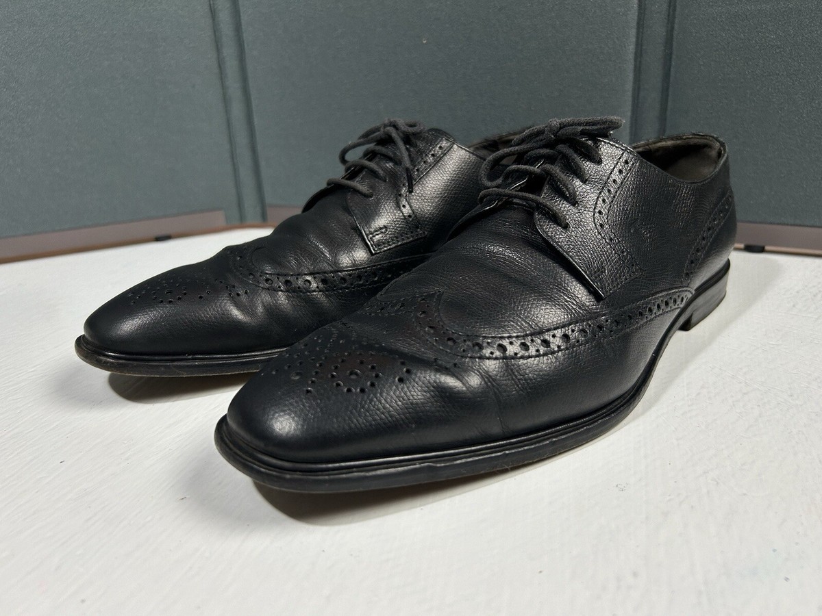 Tod’s wing tip shoe size 8 Tods Wingtip Dress shoes Leather Black Oxford Italy Men main image 4