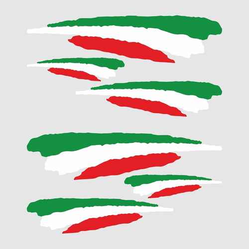Adesivi Stickers Bandiera Italiana Tuning Sport Confezione 6 Unità | Adesivo Aut - Foto 12 di 12