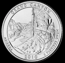 2010 P Grand Canyon National Park Quarter Arizona "Brilliant Uncirculated" ATB 