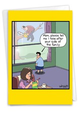 Funny Mother's Day 5"x7" Greeting Card w/ Envelope 1 Card Mom Chainsaw Dad