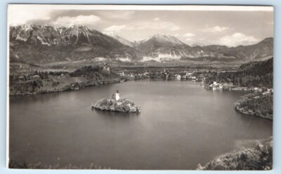 RPPC Lake Bled SLOVENIA Postcard