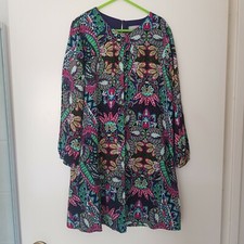 One Red Fly Size 7 Paisley Long Sleeve Dress