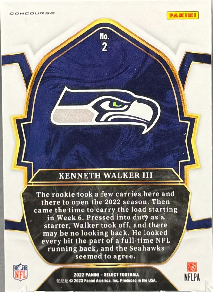 2022 Panini Select Football KENNETH WALKER III Rookie Card NFL