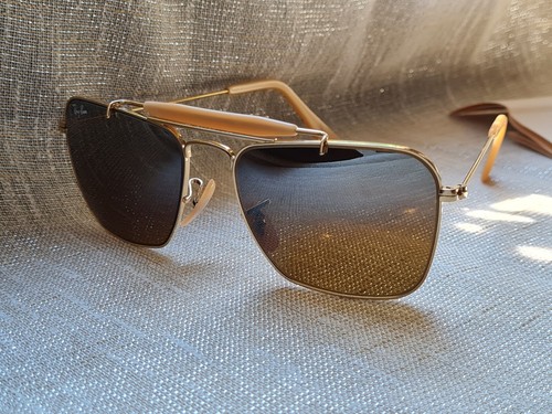 Ray BAN BL Never worn RARE! NOS VINTAGE USA BAUSCH &LOMB CARAVAN SMALL W CASE - Imagen 3 de 24