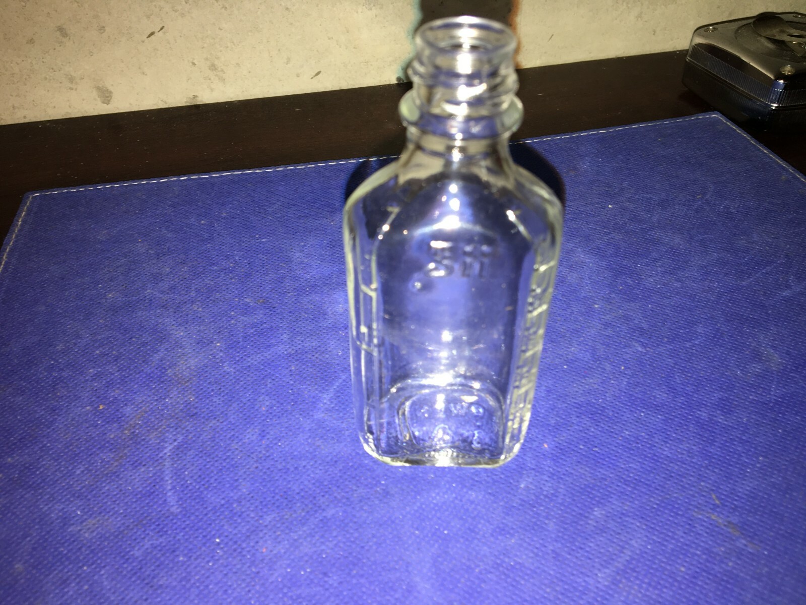 Vintage Owens 3ii Duraglas Glass 【SALE】 Medicine Side 4" on Bottle